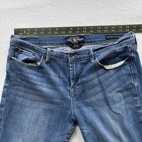 Lucky Brand Jeans Women Sweet N Low 14 / 32 Ankle Bootcut Normcore Preppy Y2K - Picture 5 of 12